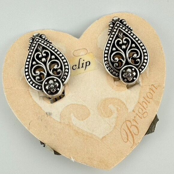New HTF Brighton Etruscan Clip on Earrings NWT - Picture 2 of 3